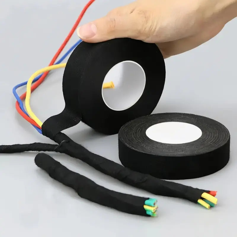 15 m High-Temperature-Resistant Flame-Retardant Waterproof Insulation Tape, Velvet Wire Cable Electrical Insulation Tape, Adhesive Tape