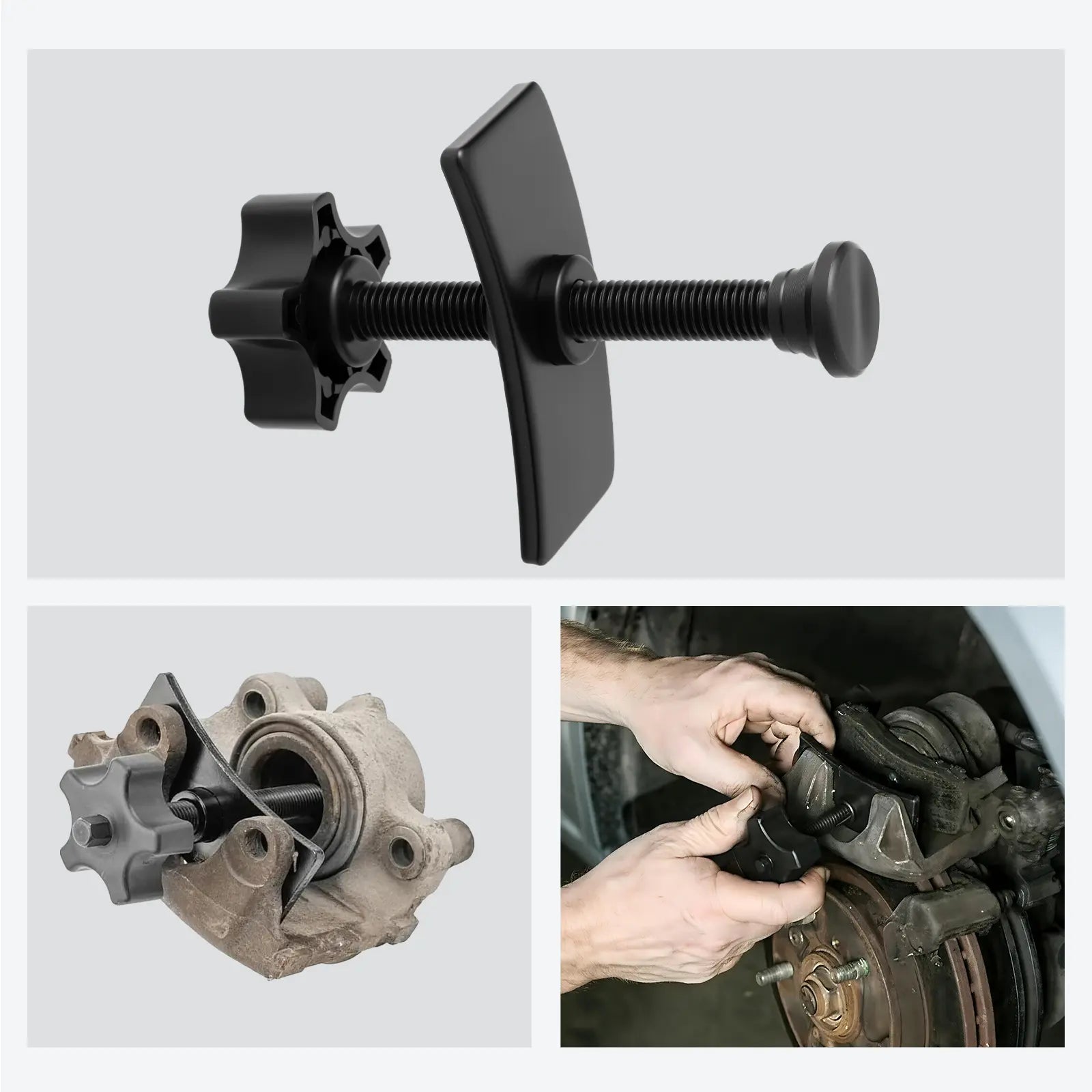 Brake Caliper Compression Tool Heavy Duty Disc Brake Caliper Piston Pad Compressor Spreader Tool Swivel Brake Pad Spreader Tool toolupgrade