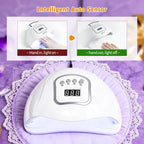 150W UV LED Nail Lamp Dryer, Professional Gel Polish Curing Light with Automatic Sensor & 4 Timers, Nail Care Product for Beginner Home & Salon Manicure-Pedicure Tools [Sold 791 units]