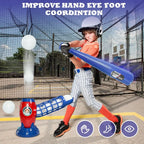 Kids Electronic Baseball Pitching Machine - Auth Pitching Machine with 5 Plastic Baseballs Included -Ages 3+