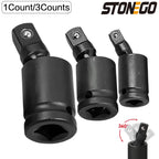 Universal Pneumatic Joint, Wrench Socket Adapter Universal Wrench Extension High Hardness For Electric Pneumatic Forging Wrench Extender Tool（1,000+ sold）