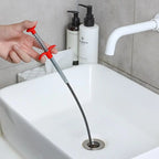 Stainless Steel Sewer Unclogging Tool, 1 Count Portable Reusable Drainage Clogging Remover, Drain Opener, Home Essentials, Cleaning Supplies, Summer Bathroom Supplies