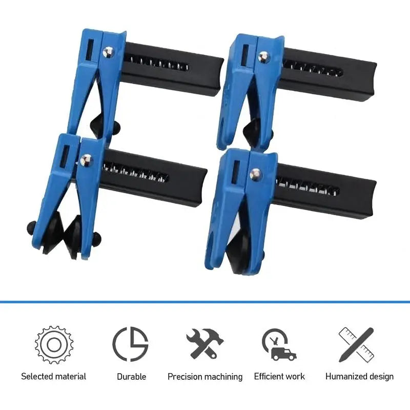4 PCS Car Brake Line Clamp, Car Brake Oil Line Plug Tool, Brake Line Plug Automatic Fluid Stop Clamp Set, Universal for Most Cars (Blue)（1,000+ sold）