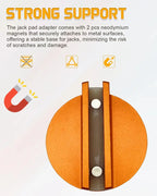 Universal Aluminum Grooved Magnetic Jack Pad, Jacking Puck Pinch Weld Frame Rail Adapter, Oil Change Mush Haves, Change Tire Repair Tires Oil Must Have, for Car SUV Truck Pickup Sedan MPV Wagon, dealsforyoudays