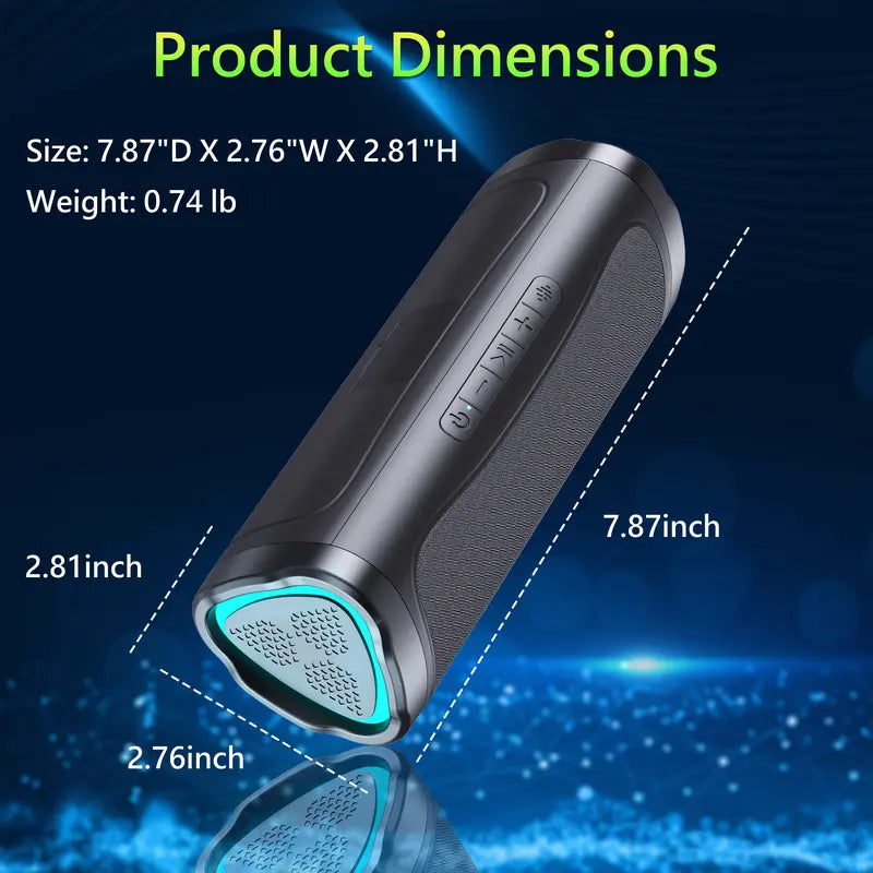 ortable Bluetooth Speaker with HD Sound BT5.3 & TWS Pairing Suitable for Home Party Outdoor Beach Ideal as Electronic Gadgets Birthday Gift
