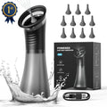 E80 Upgraded 2-in-1 Ear Wax Removal Kit with Built-in Waste Tank, Rechargeable Water Spray, 4 Pressure Settings - Safe & Effective Ear Canal Irrigation System for Earwax Removal