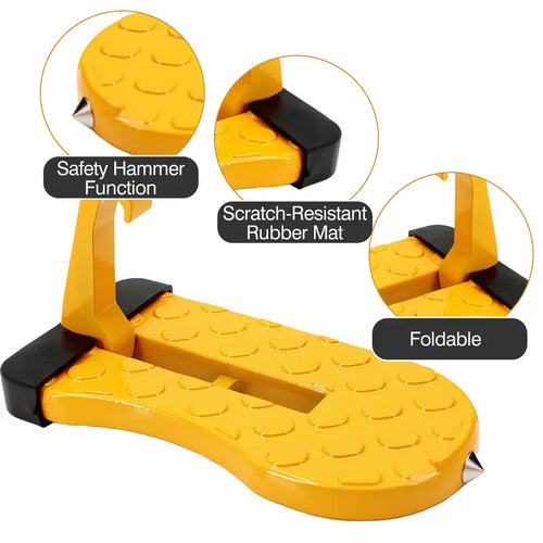 1 Count SUV Roof Step Assist, Requires no Tools to Install—Just Hook it onto the Door Latch Quickly, Gives a Steady Support to Load and Unload Luggage Effortlessly  [Sold 1000+ units]