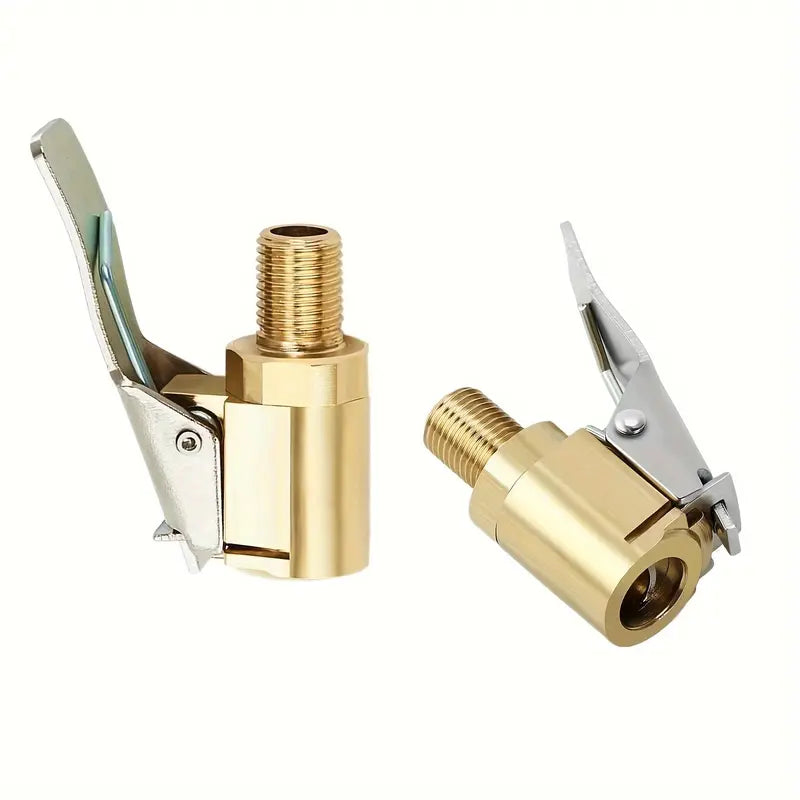 Car Air Pump Connector Tool with Press-Lock Nozzle, Clamp Tire Valve Stem, Vehicle Tire Inflator Adapter, Car Repair Tool, Air Pump Accessories