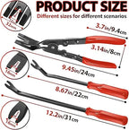 3 Pcs Auto Clip Pliers Set and Fastener Remover, Car Trim Rivet Removal Pry Tool Repair Kit with Storage Bag for Automotive Door Panel