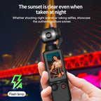 Portable Ultra HD Stabilized Action Camera - 180° Rotatable Lens, Handheld Stabilizer, Pocket Camcorder, USB Charging Rechargeable Battery Vlogging Equipment for Vlogging & Travel Recording, Durable Gadget（1,000+ sold）
