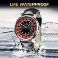 Men's Fashion Round Russian Roulette 12 Zodiac Theme Interactive Quartz Watch, Analog Display, Waterproof Design for Parties and Daily Wear （1,000+ sold）