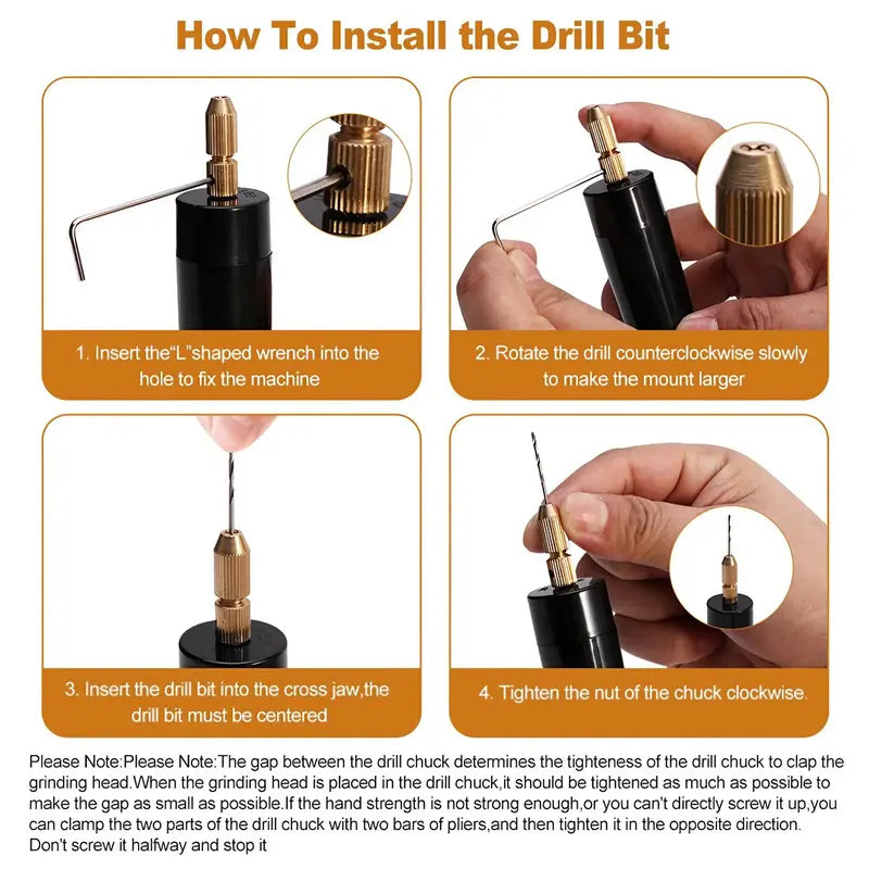5v Portable Mini Electric Drill, Usb Powered Handheld Drill, Multifunctional Drill Tool, High Precision Tool for Jewelry Making, Woodworking, Power Tools, Work Equipment for Men, Tools and Gadgets, Polishing, Diy Tool