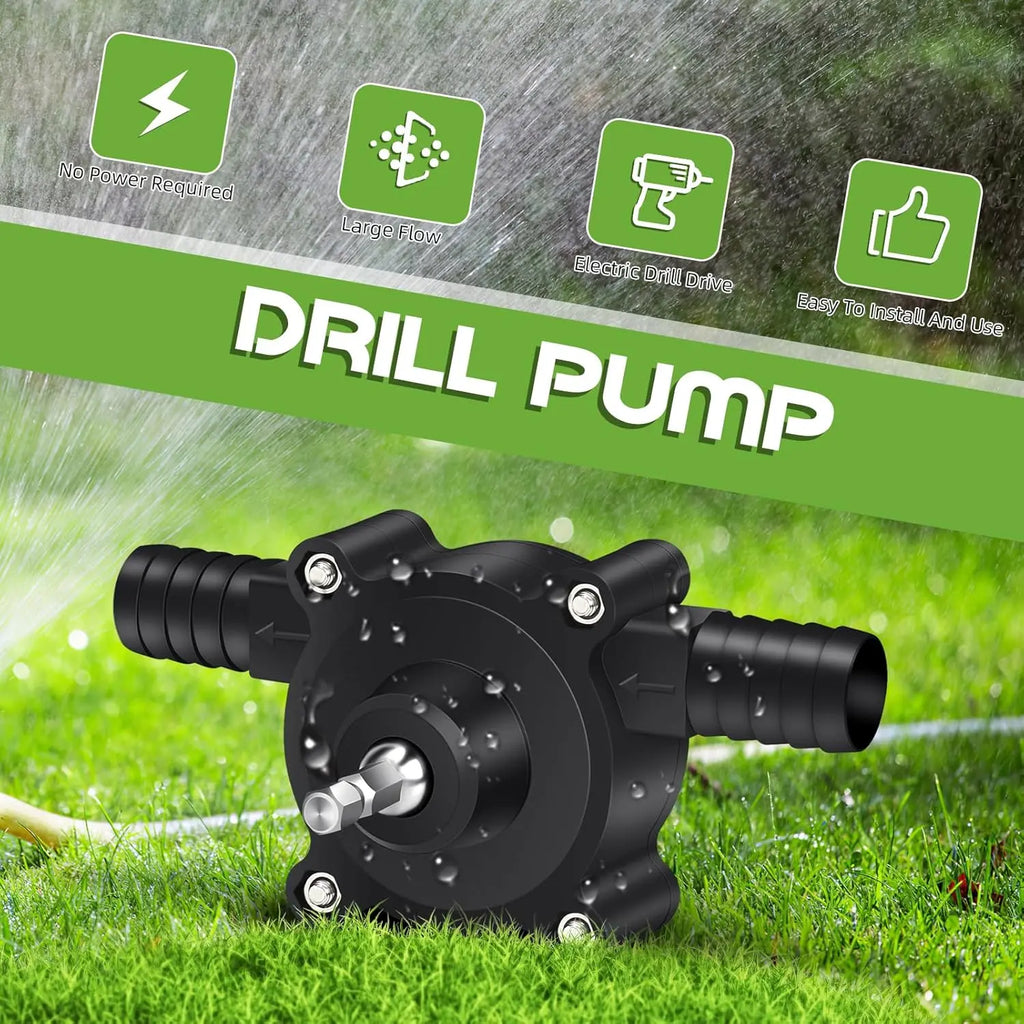 Drill Pump for Water Transfer, Self-Priming Electric Drill Powered Pump, Portable Hand Drill Water Pumps for Gasoline, Oil, Diesel, Aquarium, Garden – Heavy-Duty Transfer Pumps toolupgrade [Sold 621 units]