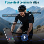 Smart Glasses - Wearable Bluetooth Audio Glasses with Voice Assistant & Touch Control, Open-Ear Speakers & Mic for Hands-Free Calls, Anti-UV Lenses, Smart Sunglasses, Suitable for Running, Driving, and Outdoor Activities, Wireless Audio Glasses