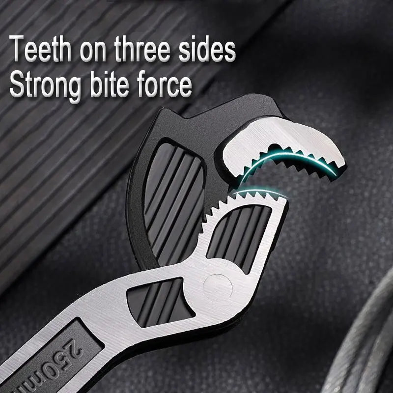 Multifunctional Self-locking Wrench, 8 Inch Pipe Flexible Wrench, Quick-Opening for Water Heating Pipes, Plumbing Repair Wrench, Adjustable Pipe Wrench, Pipe Wrench Set [Sold 617 units]