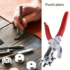 Belt Punch Pliers - Specialty Hand Tool with Smooth Hole Puncher, DIY Tools for Belt Perforation, Home Leather Projects, Father's Day Gift