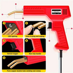 New Plastic Welder Rapid Fever Welding Repair Kit with Welding Nails + Pliers Plastic Welding Gun Used to Repair Most Plastic Cracks Repair Kit Overheating Protection