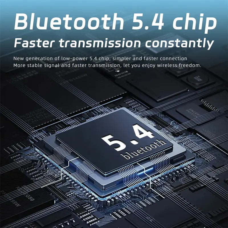 Wireless Bluetooth Earphones Wireless Bluetooth 5.4 Waterproof Sport Headsets Support Playing Music Phone Calls Headphones Noise Reduction Headphones with Mic