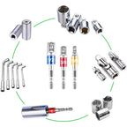 Cr-V Steel Socket Adapter, Impact Socket Extension Tools, Impact Grade Driver Sockets Adapter Extension Set, Nut Driver Socket Adapter, Bead Rod Extension Bar, Wrench Extender Tool, Hand Hardware Tool, Bit Socket Set（1,000+ sold）