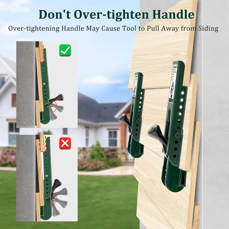 RDS SCM Siding Installation Tools Compatible with 5/16- Inch Fiber Cement Siding, Siding Mounting Kit with Adjustable Reveals, Lap Siding Gauge Made of Polycarbonate Body, Green,father'sdaygifts Hardware