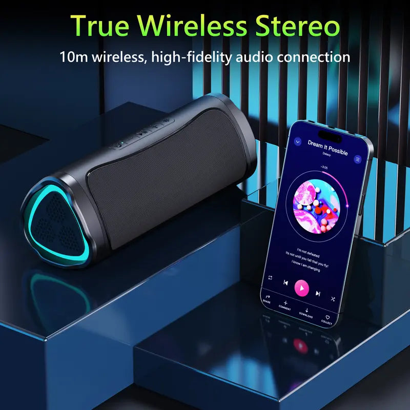 ortable Bluetooth Speaker with HD Sound BT5.3 & TWS Pairing Suitable for Home Party Outdoor Beach Ideal as Electronic Gadgets Birthday Gift