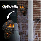 Halloween Broken Mask Wall Lamp Resin Handicraft Art Atmosphere Light Home Decoration Festival Party Decoration Supplies