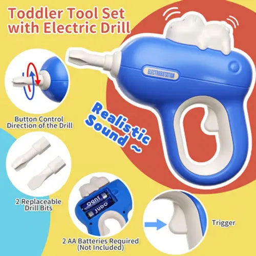 🔥Hippo All-in-one Tool Hub DIY Montessori Tool Box Set