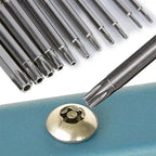 Magnetic Torx Head Screwdriver Bit Set, S2 Steel Long Drill Bits with 1/4 Inch Hex Shank and Security Torx Bits, Replaceable Screwdriver Bits, Metal Bits（1,000+ sold）