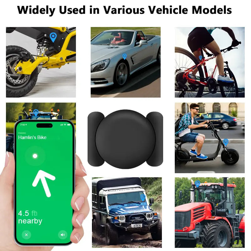 GPS Tracker for Car,Mini Trackers Device with Weatherproof Magnetic Case-No Monthly Fee-Best Hidden GPS Trackers,Anti-lost Device,Works with Apple