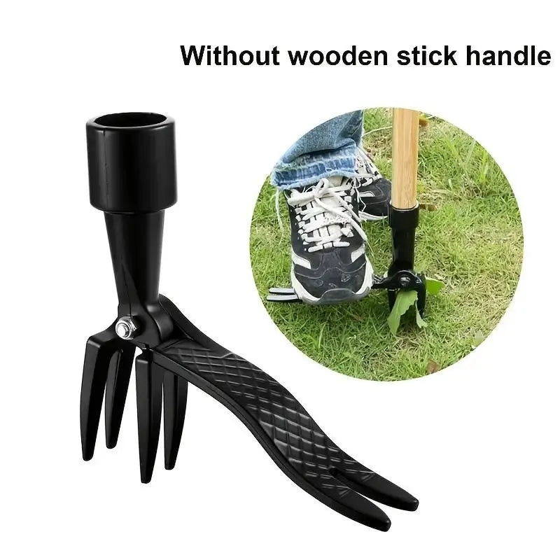 4-Claw Steel Root Removal Garden Weeding Tool Head, Aluminum Easy-Grip Design for Yard and Garden Use, Garden Hoe Attachment (Handle Not Included), Garden Tools, Durable Gardening Tools
