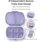 8-Compartment Pill Organizer, Medical Organizer, 1 Count Mini Portable Pill Case, Dustproof Medicine Storage Box for Daily Travel, Vitamins and Supplements