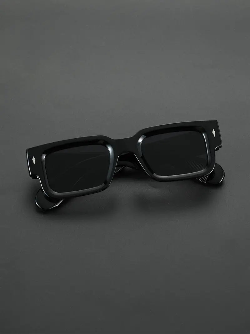 Men's Square Frame Sunglasses, Trendy Casual Sunglasses for Everyday Use, Fashion Accessories for Outdoor Activities, Square Frames Sunglasses, Square Framed Sunglasses [Sold 625 units]