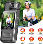 1080P High-Definition Fixed Unisex Portable Mini Body Cam - Tiny Clip-On LCD Digital Vlogging Camera Recorder with IR Night Vision, Loop Recording, Hands-Free Shooting, Screen Preview (SD Card Not Included, Outdoor Gadget)