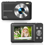Mini Digital Cameras with 2.4 Inch Screen, Portable FHD 1080P High Definition Screen Cameras, Mini Vintage Compact Digicam for Vlogging, Photography & Video, Camera Electronics, Beginner Digital Camera, Autofocus Selfie Camera, Men Gifts
