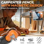 Magnetic Mechanical Carpenter Pencils Set - 2.8mm Pencil, Sharpener,  Magnetic Pickup Tool, Precise Deep Hole Marking Tool for Construction Work Accessories,back to school,back to school shopping