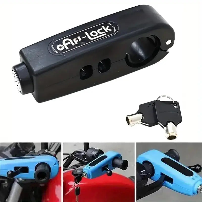 Portable Anti-Theft Bike & Motorcycle Lock, Motorcycle Bicycle Lock, Secure Lock and Key, Mechanical Knob Control, Includes 2 Keys, Durable Design, Easy Installation, Motorcycle Accessories