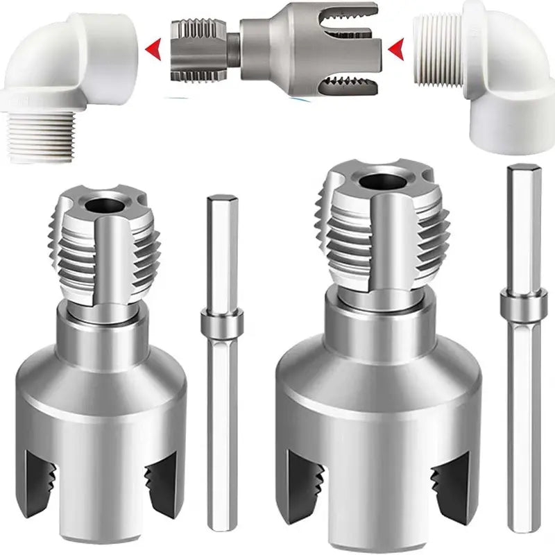 Water Pipe Opener New 1/2+3/4 PPR Water Pipe Inner and Outer Wire Integrated Opener Inner Hole Thread Tapping Wire,Hand tool Domestic water pipe internal and external wire opener  [Sold 709  units]