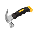 Mini Rubber Grip Hammer, High Carbon Steel, Portable Claw Hammer, Small Lightweight Tool, Home Use, Woodworking, Nail Puller, DIY Projects, Clawhammer, Hand Tools, Hardware