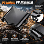 Front Number Plate Holder for E Bike - Thick PP Plastic License Plate with Zip Ties, Universal for Surron Light Bee S/X, Talaria Sting MX3 MX4, Yozma IN10, Ridstar Q20, Super73 E-Ride Pro   [Sold 1000+ units]