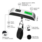 Portable Digital Luggage Scale, Pet Scale for Accurate Weighing, 110lbs Hanging Baggage Scale with Backlit LCD Display, Portable Suitcase Weighing Scale, Travel Luggage Weight Scale with Hook, Strong Straps for Travelers