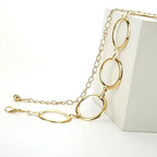 Waist Chain Circle, Gold Chain Belt Dangle Big Alloy Waist Chain Women Chic Fashion Body Jewelry Accessory Adjustable Waist Chain