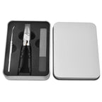 Black Anti-Slip Grip Gear Lock Nail Clipper Set with Ultra-Sharp Tips for Precise Access to Nail Grooves Professional-Grade Manicure Tool for Men Seniors Curved Sharp Blades Non-Slip Ergonomic Handle Durable Safe Construction