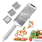 Stainless Steel 4 in 1 Multi-Purpose Vegetable Slicer,with 4 Adjustable Blades for Various Vegetables，An excellent gift choice for Christmas and New Year.