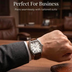 Men's Business Fashion Analog Quartz Watch, Stainless Steel Watch for Party, Everyday Accessory, Quartz Analog Timepiece, Watch for Gift, Waterproof Quartz Wristwatch, Business Casual Wristwatch, Analog Watches  [Sold 996  units]
