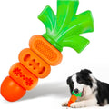 Aggressive Chewer Dog Toys, Durable Carrot Leaf Design for Teeth Cleaning & Mental Stimulation[Sold 598 units]