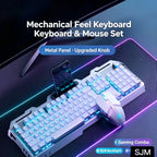 All-in-One Wired Gaming Keyboard Mouse Set, RGB Backlight Ergonomic Design for PC Laptop Gamer [Sold 649 units]