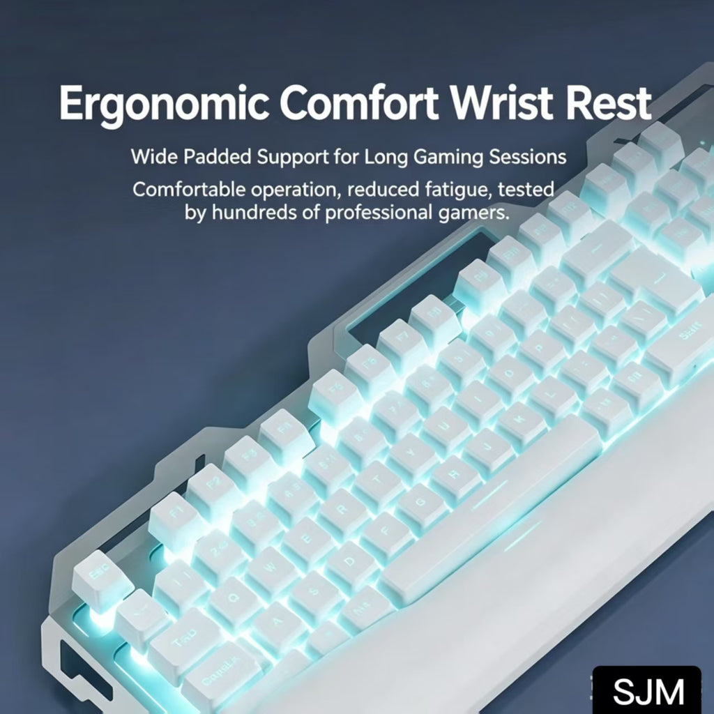 All-in-One Wired Gaming Keyboard Mouse Set, RGB Backlight Ergonomic Design for PC Laptop Gamer [Sold 649 units]