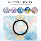 Round Touch Screen Smart Watch for Women, Bluetooth Calling & Multi Sports Modes  Stylish Circular Smart Watch, Multiple Sports Modes & Alarm Reminder for Daily Life  [Sold 1000+ units]