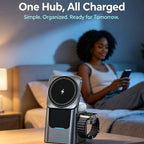 3-in-1 Auto Rotating Foldable Magnetic Wireless Charger, Multi-function Wireless Charging Stand（sold：978）
