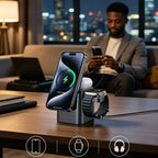 3-in-1 Auto Rotating Foldable Magnetic Wireless Charger, Multi-function Wireless Charging Stand（sold：978）